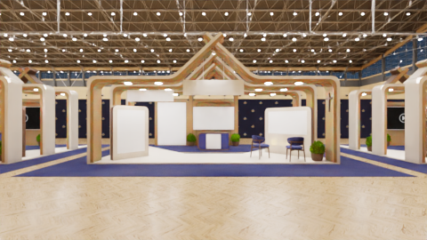 Medium Exhibition Stand evening